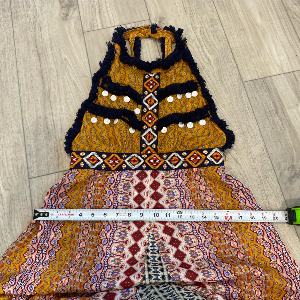 Anthropologie Deco Cover-Up Maxi Dress Multicolor Bohemian Maxi Skirt, Size Xs - Picture 14 of 16